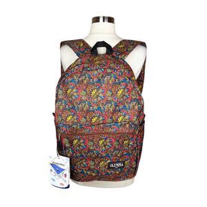 Olympia USA A-1000 Cornell Floral Print Backpack - 18” x 12” x 6”